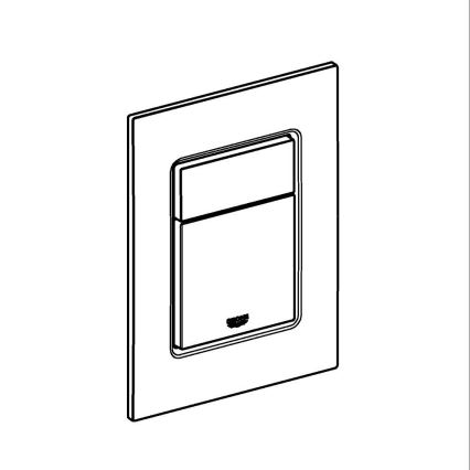 GROHE 37535SH0 - Splachovacie tlačidlo SKATE COSMOPOLITAN S 130 × 172 mm biele
