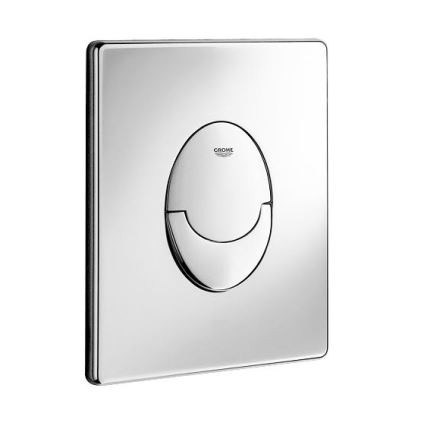 GROHE 38505000 - Splachovacie tlačidlo SKATE AIR 156 × 197 mm lesklý chróm