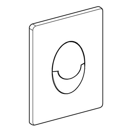 GROHE 38505P00 - Ovládacie tlačidlo SKATE AIR 156 × 197 mm matný chróm