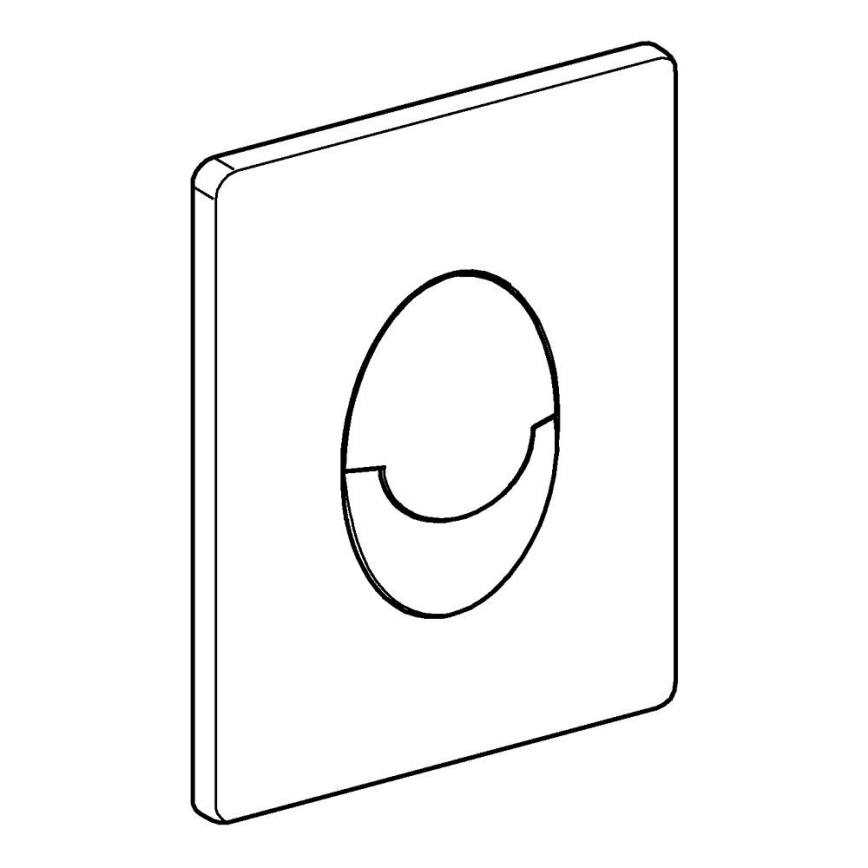 GROHE 38505P00 - Ovládacie tlačidlo SKATE AIR 156 × 197 mm matný chróm