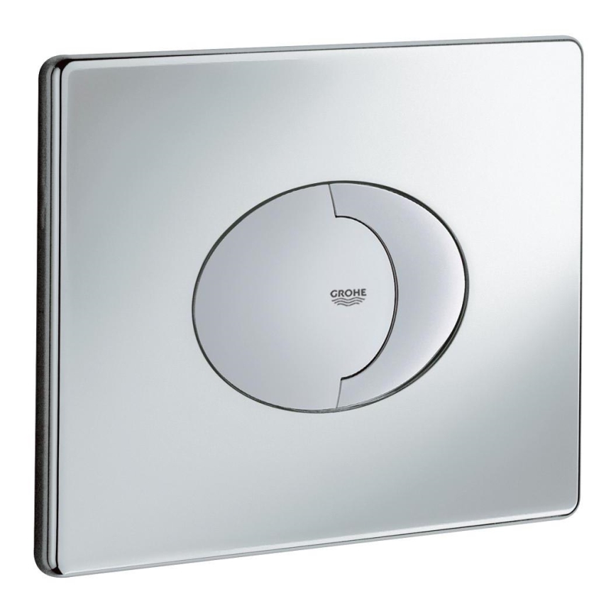 GROHE 38506000 - Splachovacie tlačidlo SKATE AIR 156 × 197 mm lesklý chróm