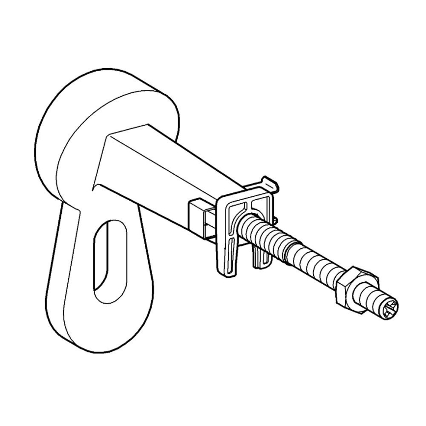 GROHE 3855800M - Nástenná prípojka RAPID SL 130-230 mm lesklý chróm