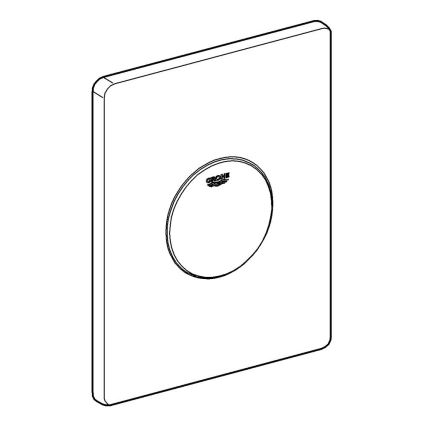 GROHE 38573SH0 - Splachovacie tlačidlo SKATE 156 × 197 mm biela