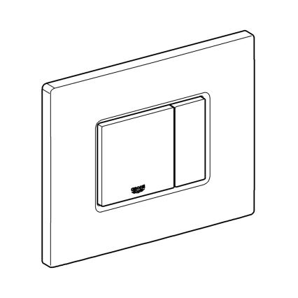 GROHE 38732P00 - Splachovacie tlačidlo SKATE COSMOPOLITAN 156 × 197 mm chróm