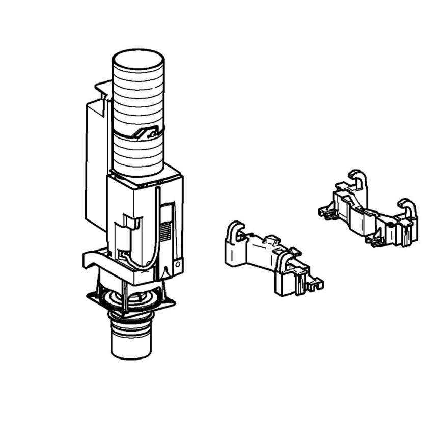 GROHE 38736000 - Prestavbová sada na dvojčinné splachovanie GD 2, lesklý chróm