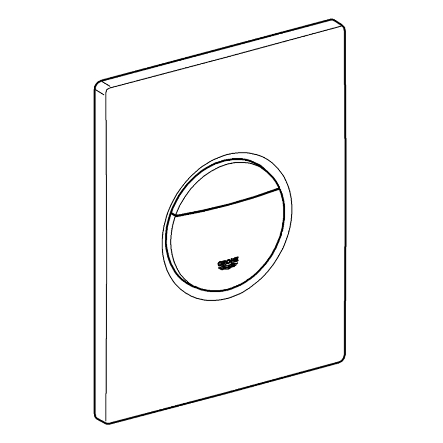 GROHE 38765000 - Splachovacie tlačidlo NOVA COSMOPOLITAN 156 × 197 mm chróm