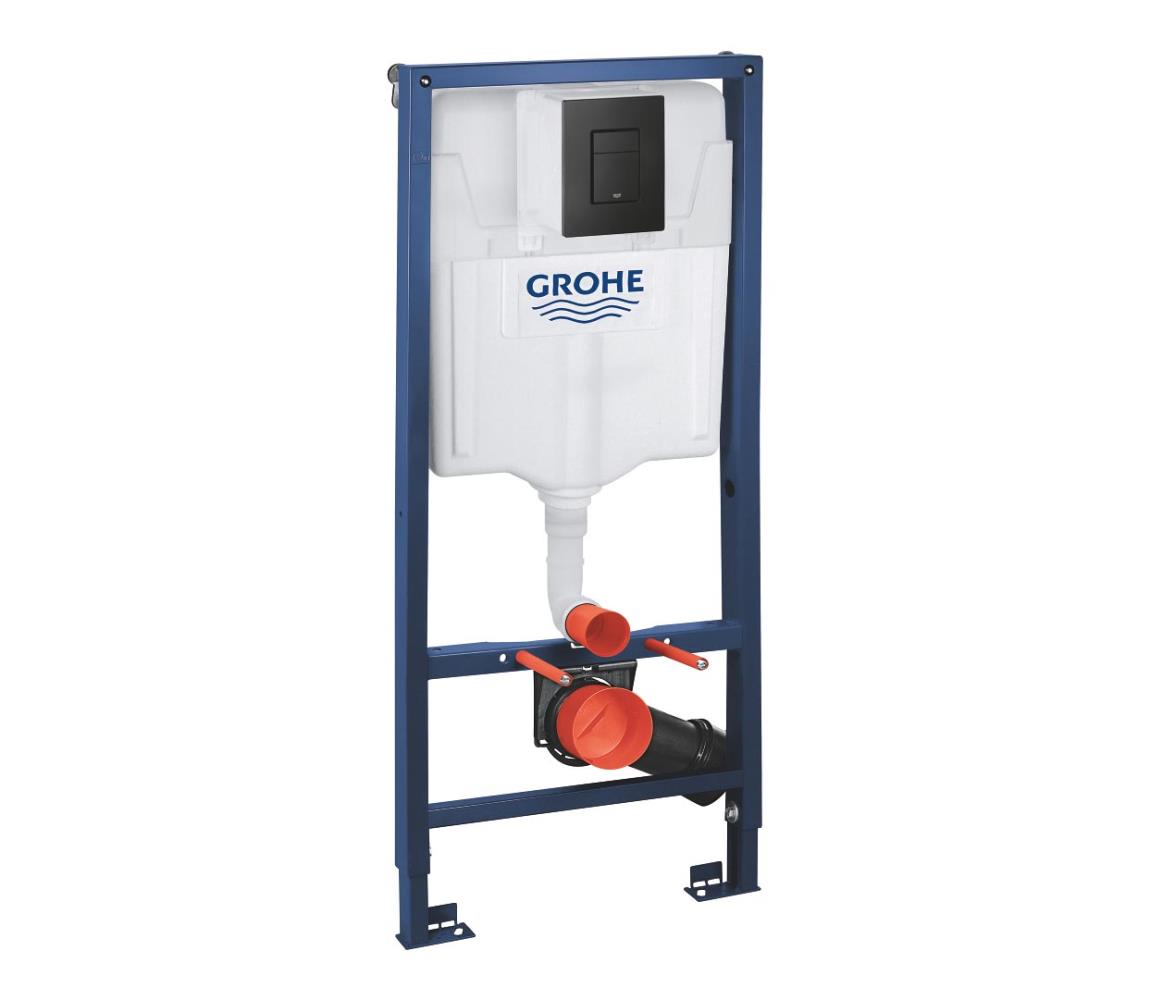 GROHE 38811KF0 - Sada 3 v 1 WC SOLIDO 1,13 m čierna 38811KF0