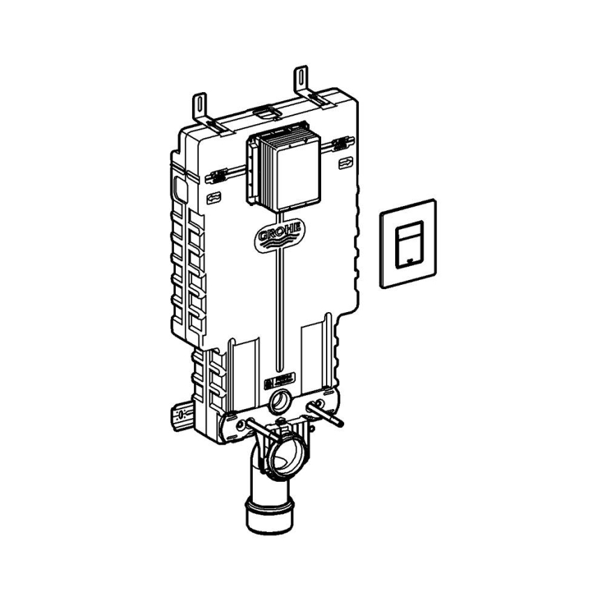 GROHE 38825000 - Predstenový inštalačný prvok UNISET 830 × 480 × 130 mm EPS biela
