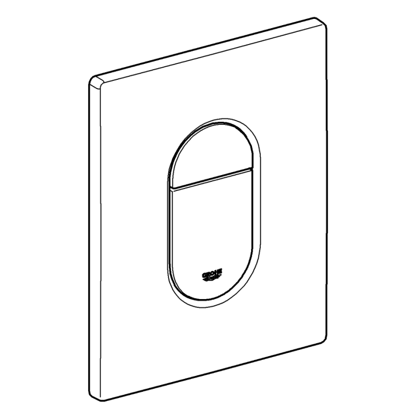 GROHE 38844000 - Splachovacie tlačidlo ARENA COSMOPOLITAN 156 × 197 mm chróm