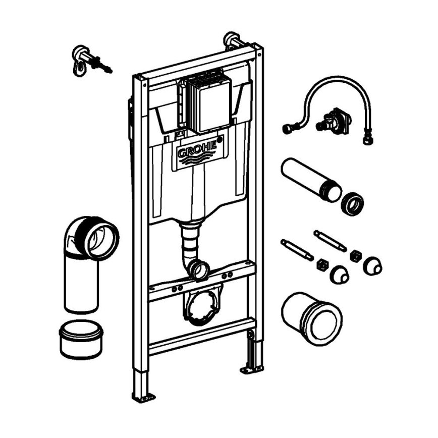 GROHE 38848000 - Modul pre WC RAPID SL 1,13 m biely