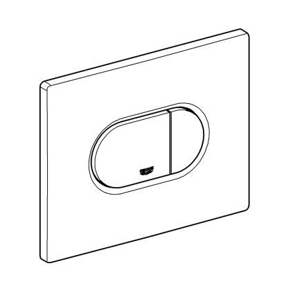 GROHE 38858SH0 - Splachovacie tlačidlo ARENA COSMOPOLITAN 156 × 197 mm biele