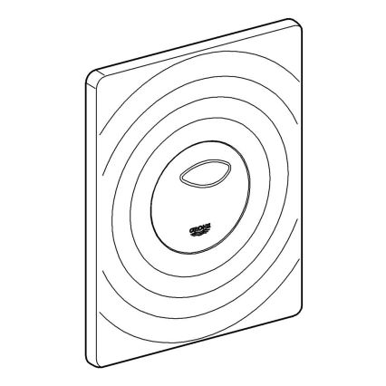 GROHE 38861000 - Ovládacie tlačidlo SURF 156 × 197 mm, lesklý chróm