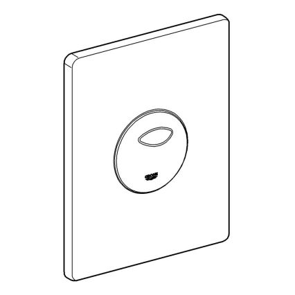 GROHE 38862000 - splachovacie tlačidlo SKATE 156 × 197 mm lesklý chróm