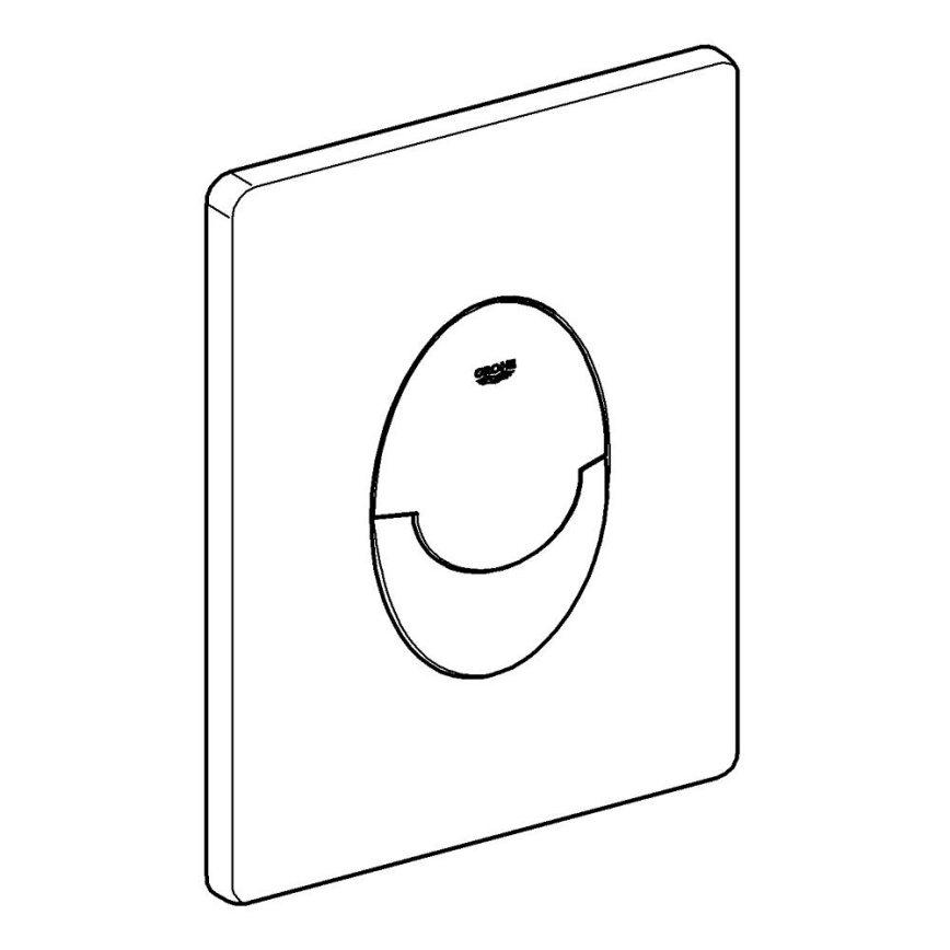 GROHE 38964KF0 - Splachovacie tlačidlo START 156 × 197 mm phantom čierne