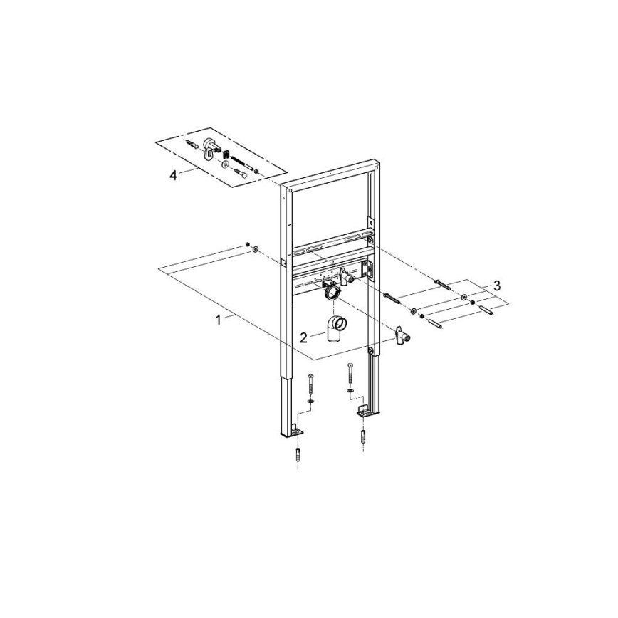 GROHE 39052000 - modul pre umývadlo RAPID SL 1,13 m, lesklý chróm