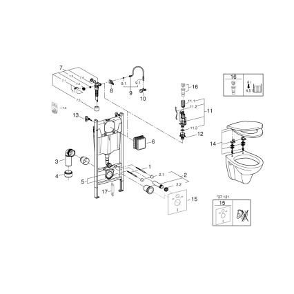 GROHE 39116000 - Sada 4 v 1 SOLIDO COMPACT 1,13 m odolná biela