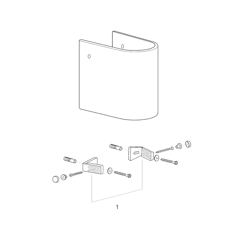 GROHE 39201000 - Polostĺp EURO CERAMIC 210 × 300 × 322 mm keramika/biela