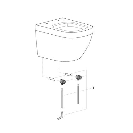 GROHE 39206000 - Závesné WC EURO CERAMIC 49 cm keramika/biela