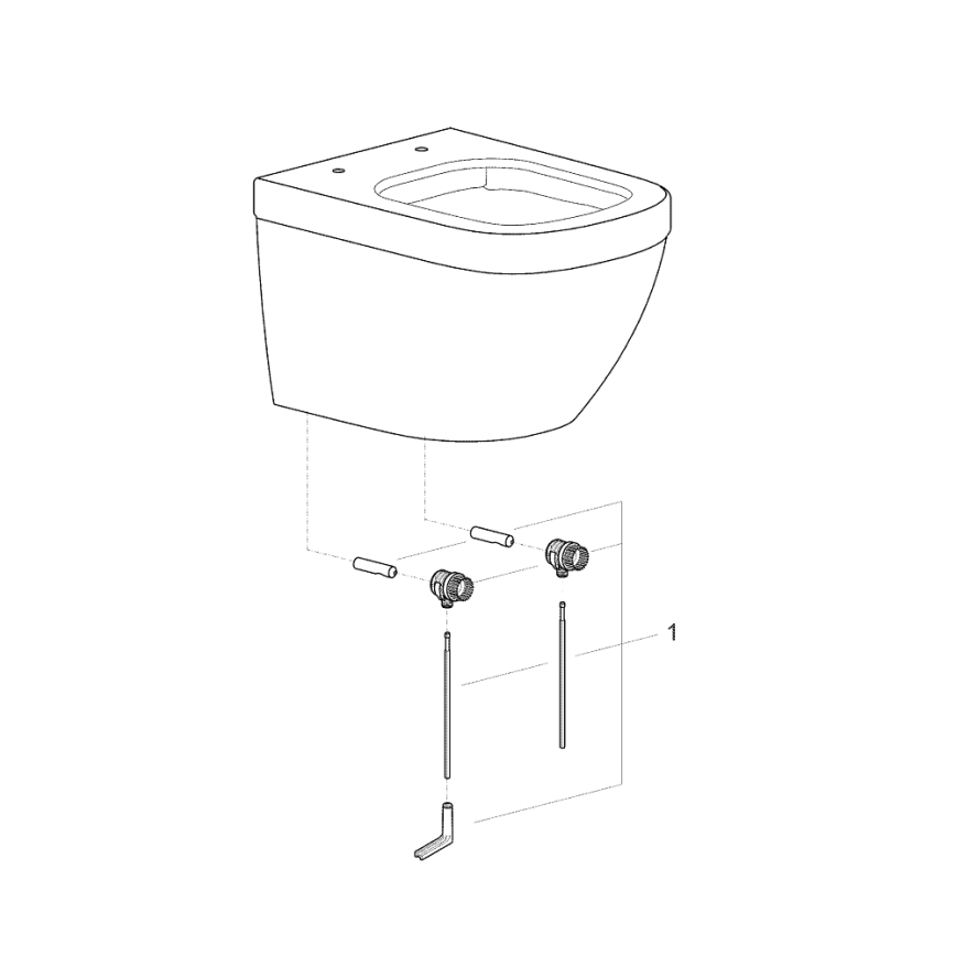 GROHE 39206000 - Závesné WC EURO CERAMIC 49 cm keramika/biela