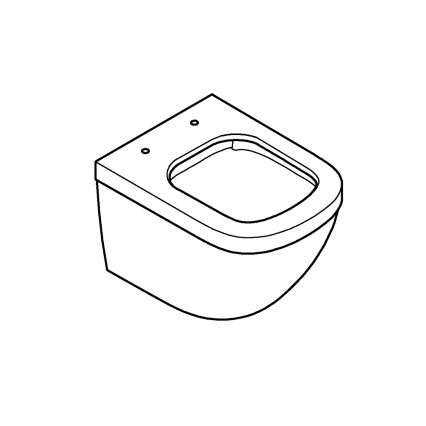 GROHE 39206000 - Závesné WC EURO CERAMIC 49 cm keramika/biela