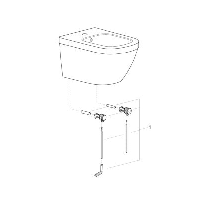 GROHE 39208000 - Závesný bidet EURO CERAMIC 540 × 375 mm keramika/biela