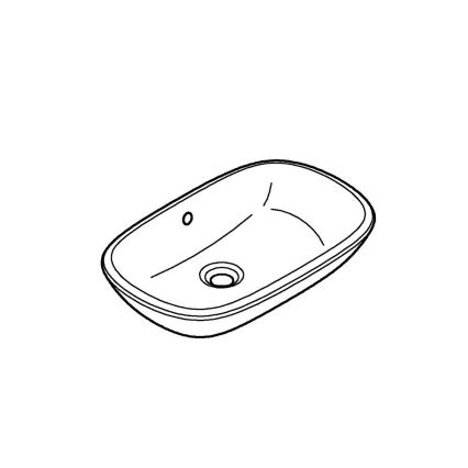 GROHE 39216000 - Umývadlo na dosku EUROSTYLE 500 × 380 mm keramika/biela