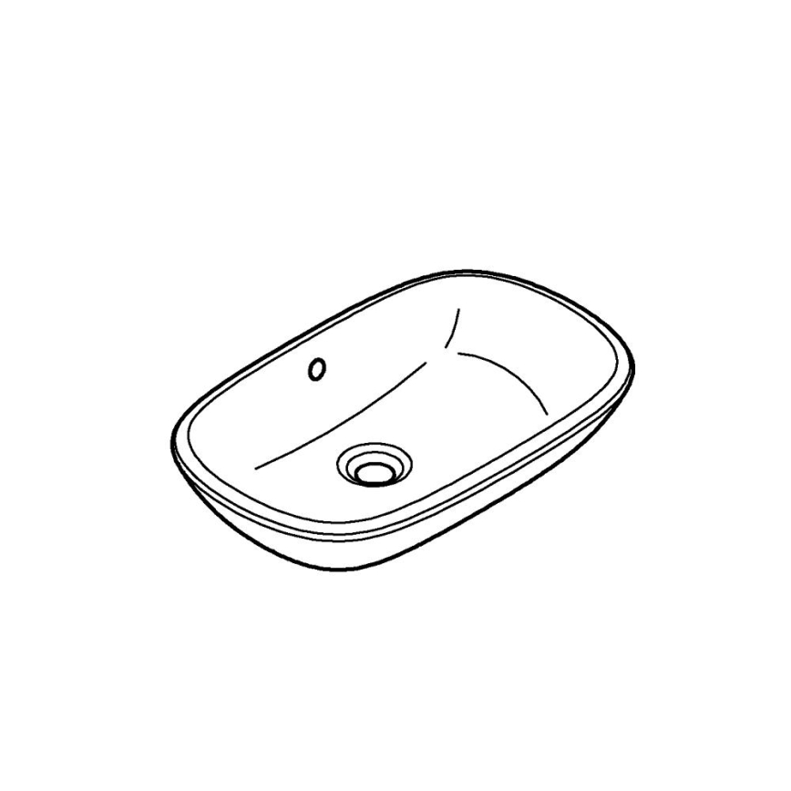 GROHE 39216000 - Umývadlo na dosku EUROSTYLE 500 × 380 mm keramika/biela