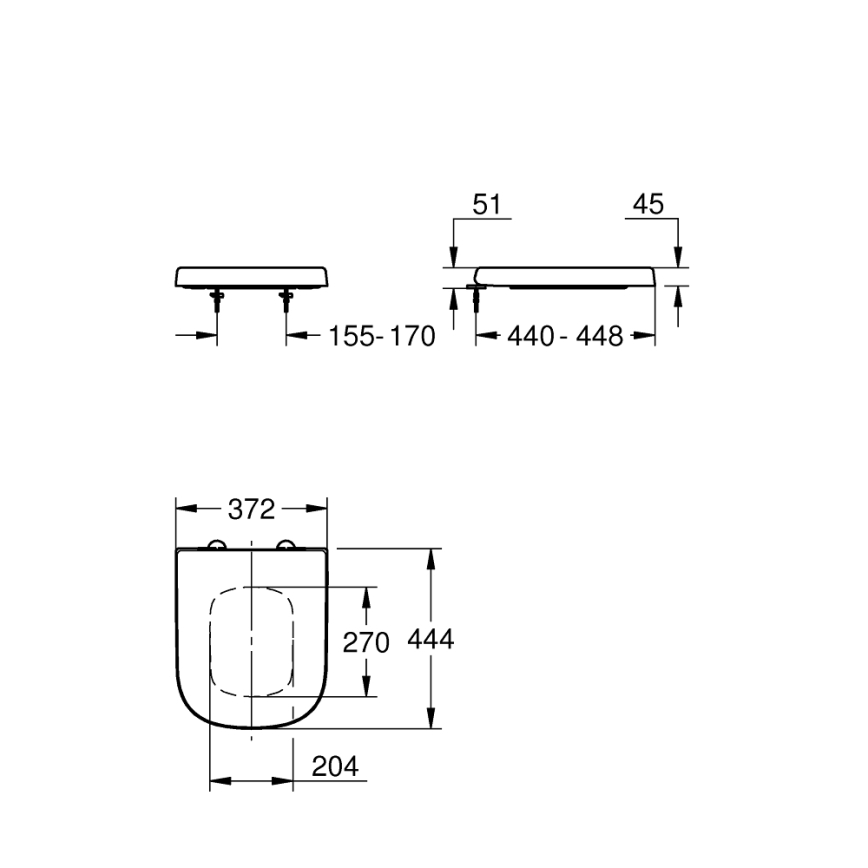 GROHE 39330002 - WC sedadlo EURO CERAMIC, odolná biela