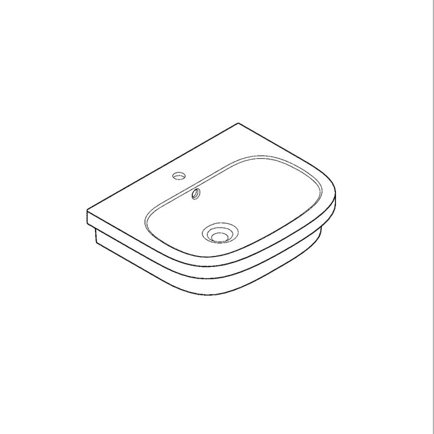 GROHE 39337000 - Umývadlo na dosku EURO CERAMIC 600 × 480 mm keramika/biela