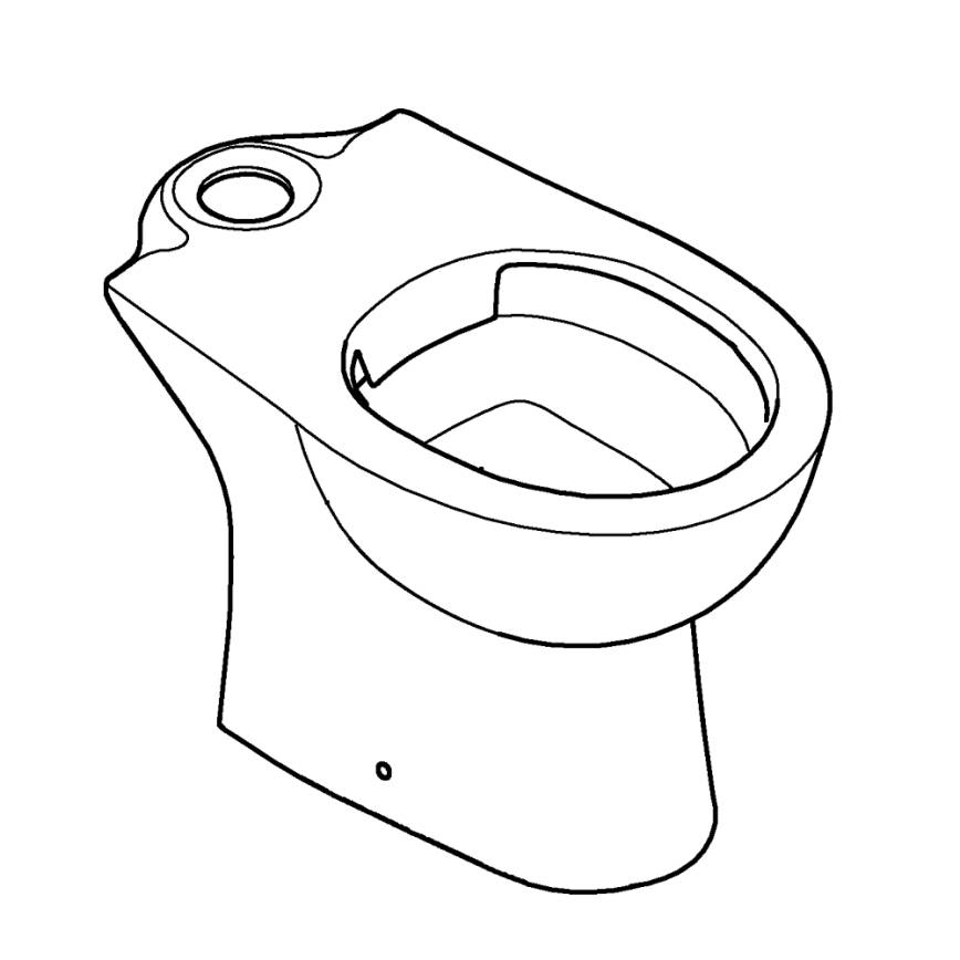 GROHE 39349000 - Voľne stojaca misa BAU CERAMIC 356 × 600 × 400 mm keramika/biela