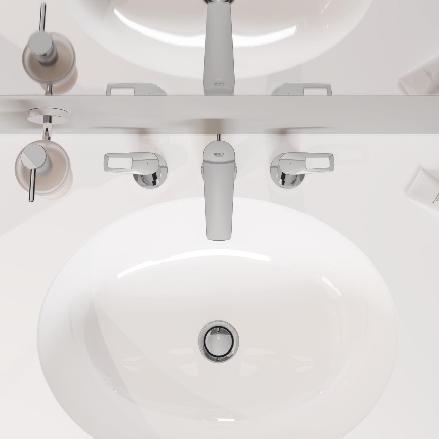 GROHE 39423000 - Zapustené umývadlo BAU CERAMIC 560 × 420 mm keramika/biela