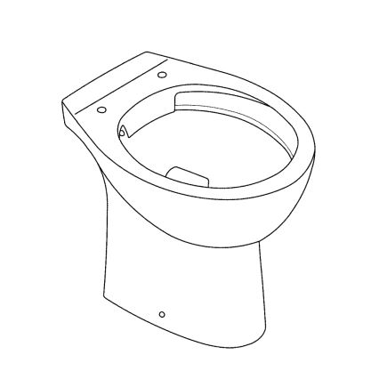 GROHE 39430000 - WC na podlahu BAU CERAMIC 515 x 356 x 406 mm keramika/biela
