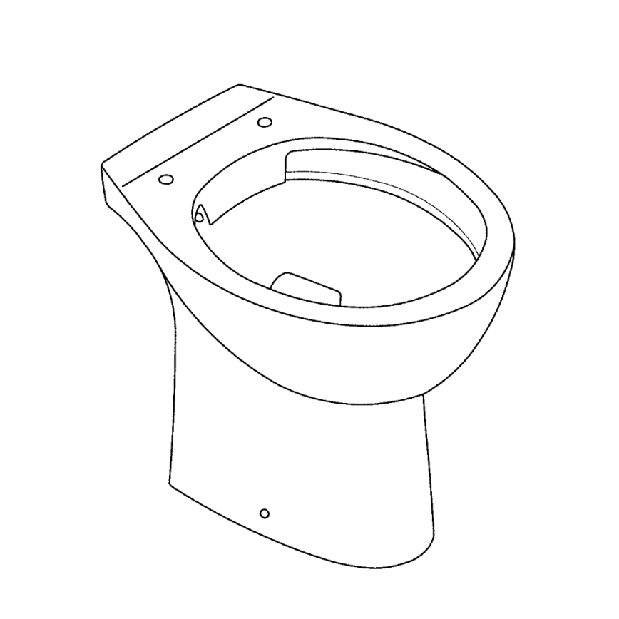 GROHE 39430000 - WC na podlahu BAU CERAMIC 515 x 356 x 406 mm keramika/biela