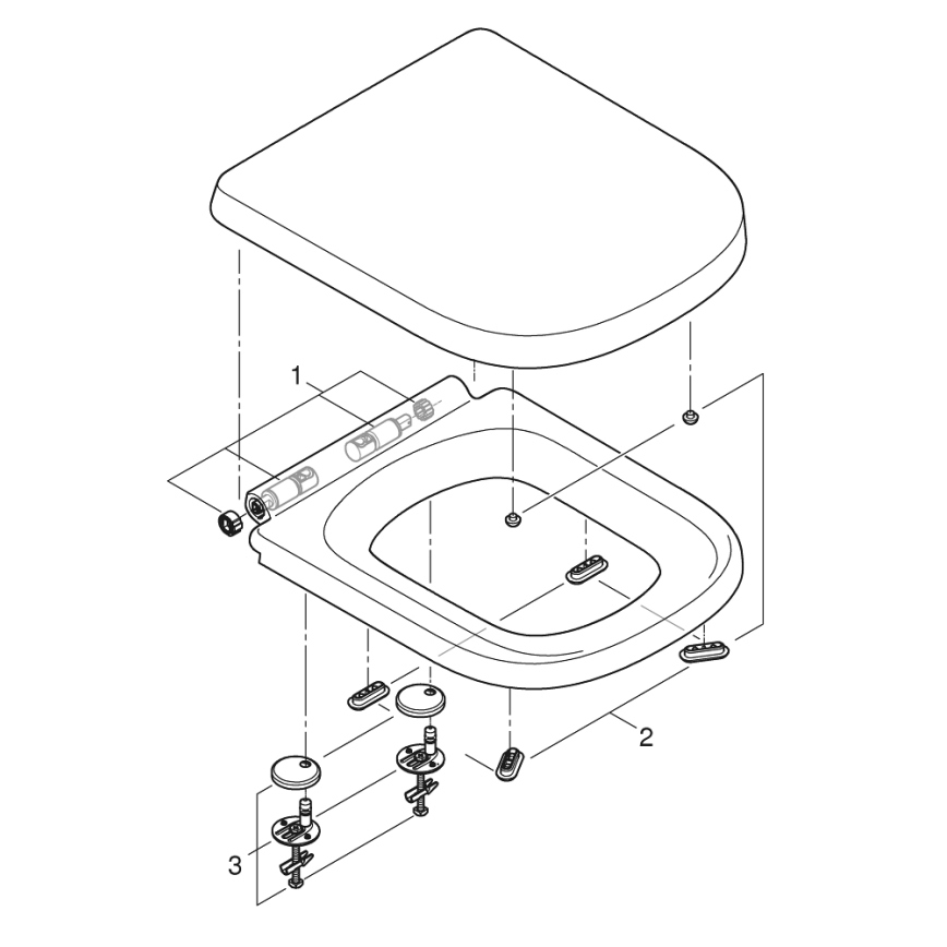 GROHE 39462000 - WC súprava EURO CERAMIC 67,5 x 37,4 x 77,4 cm keramika/biela
