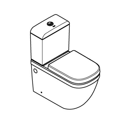 GROHE 39462000 - WC súprava EURO CERAMIC 67,5 x 37,4 x 77,4 cm keramika/biela