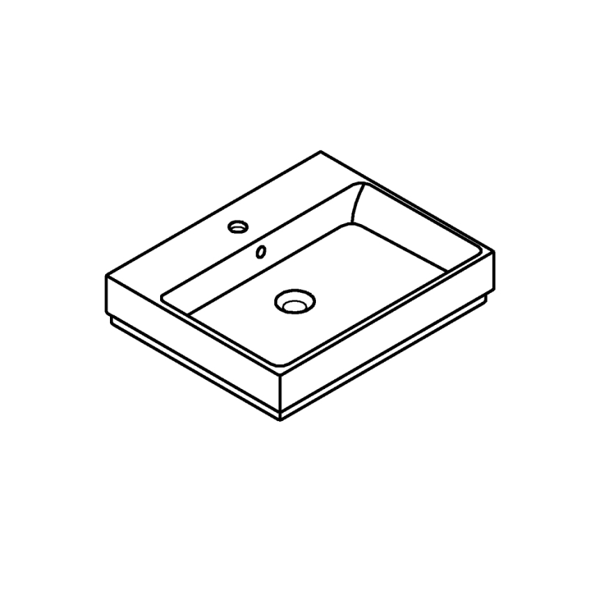 GROHE 3947700H - Umývadlo CUBE CERAMIC 600 × 490 mm keramika/biela
