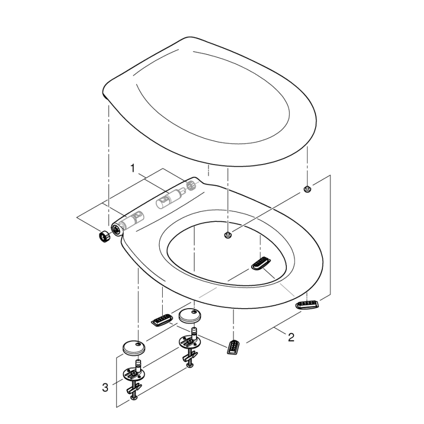 GROHE 39492000 - WC sedátko BAU CERAMIC DuroWhite