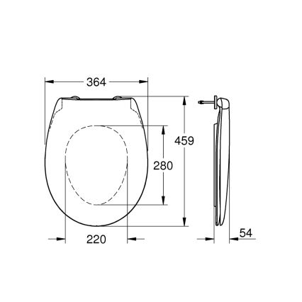 GROHE 39492000 - WC sedátko BAU CERAMIC DuroWhite