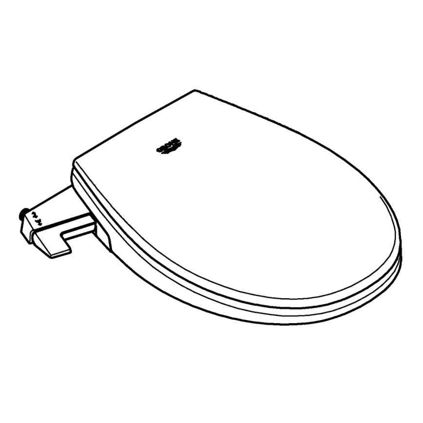 GROHE 39648SH0 - Manuálne bidetové sedátko BAU CERAMIC dlhotrvajúce biele