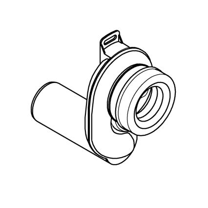 GROHE 39732000 - Pisoárový sifón BAU CERAMIC O 50 mm biela