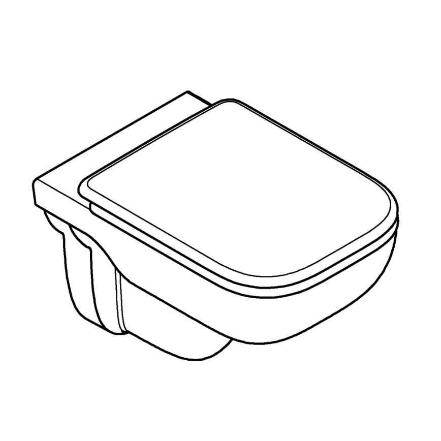 GROHE 39815000 - Závesné WC START EDGE 53,8 x 36,5 cm durobiela