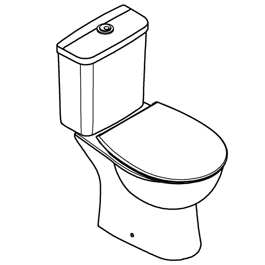 GROHE 39942000 - WC kombi súprava BAU CERAMIC keramika/biela