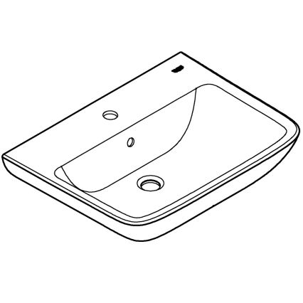 GROHE 39950000 - Umývadlo START EDGE 600 × 448 mm keramika/biela