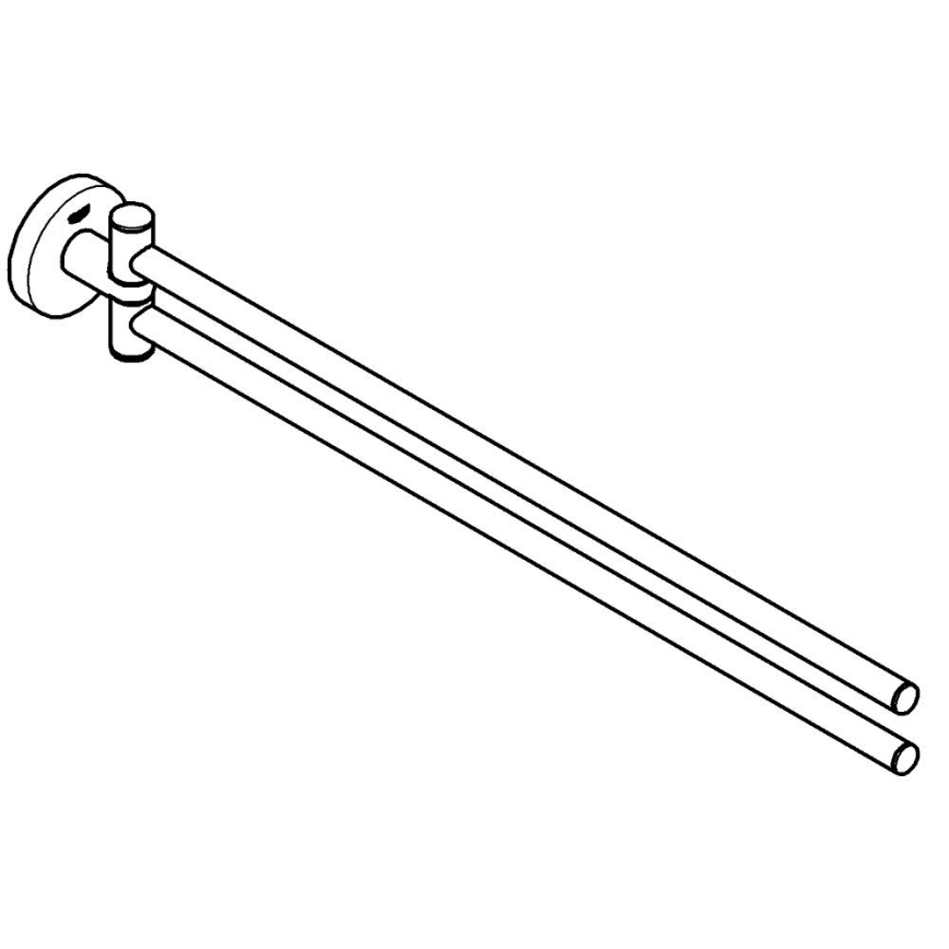 GROHE 40371AL1 - Držiak na uteráky ESSENTIALS 439 mm grafit