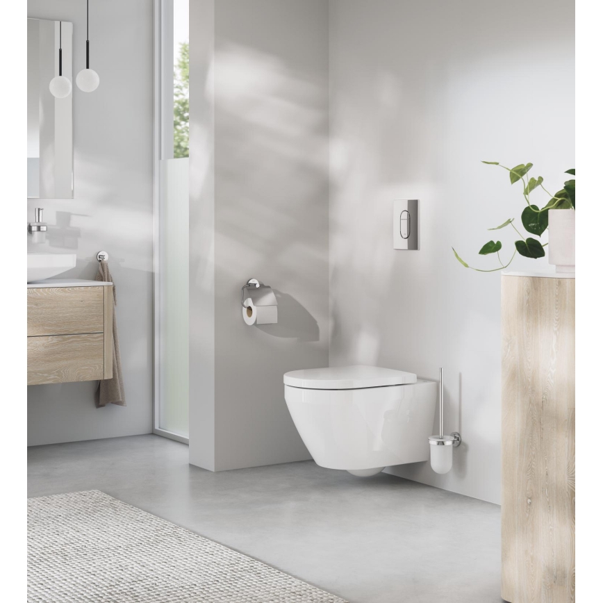 GROHE 40374001 - Sada na čistenie WC ESSENTIALS 12,1 x 39,8 cm chróm