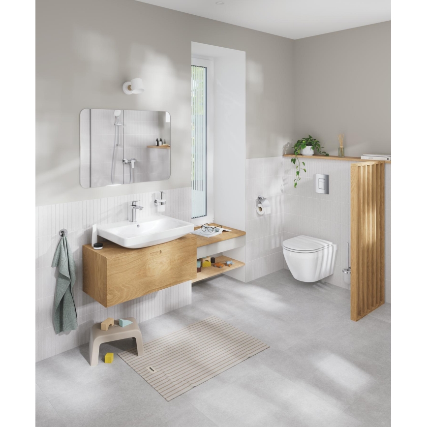GROHE 40374001 - Sada na čistenie WC ESSENTIALS 12,1 x 39,8 cm chróm