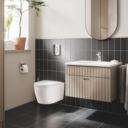 GROHE 40374001 - Sada na čistenie WC ESSENTIALS 12,1 x 39,8 cm chróm