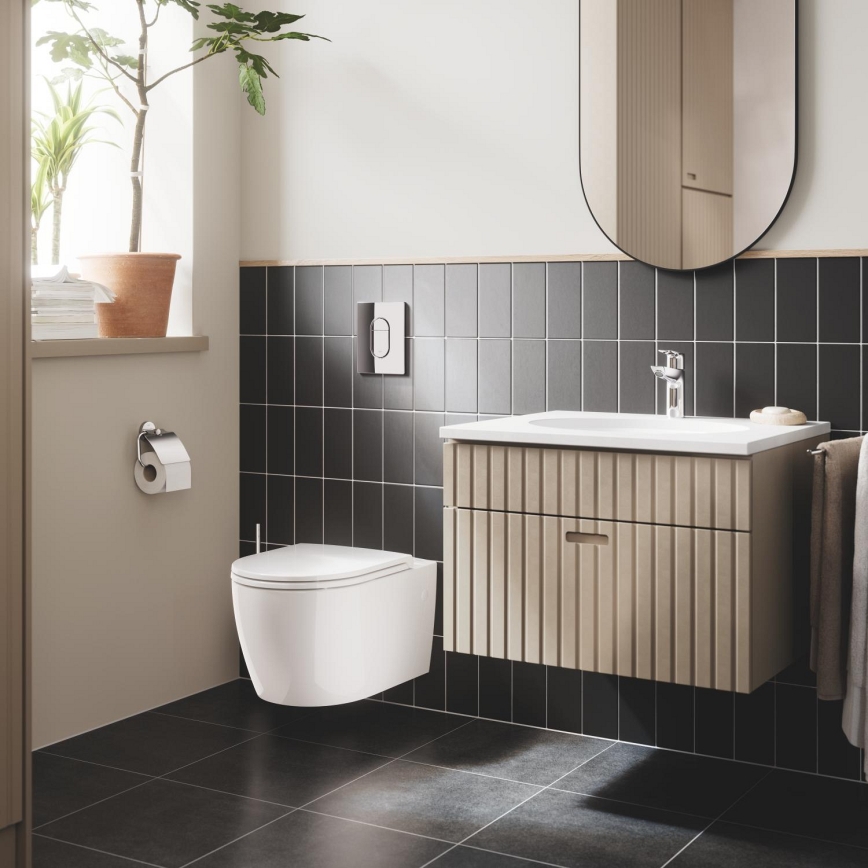 GROHE 40374001 - Sada na čistenie WC ESSENTIALS 12,1 x 39,8 cm chróm