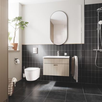 GROHE 40374001 - Sada na čistenie WC ESSENTIALS 12,1 x 39,8 cm chróm