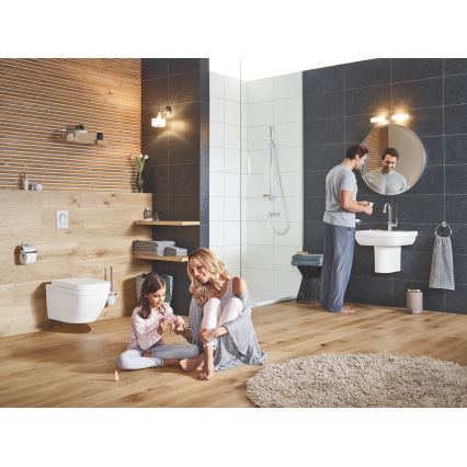 GROHE 40374001 - Sada na čistenie WC ESSENTIALS 12,1 x 39,8 cm chróm